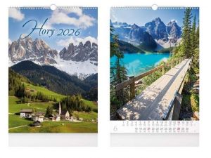 Kalendář nástěnný Hory 2026 / 50cm x 32cm / 1061630