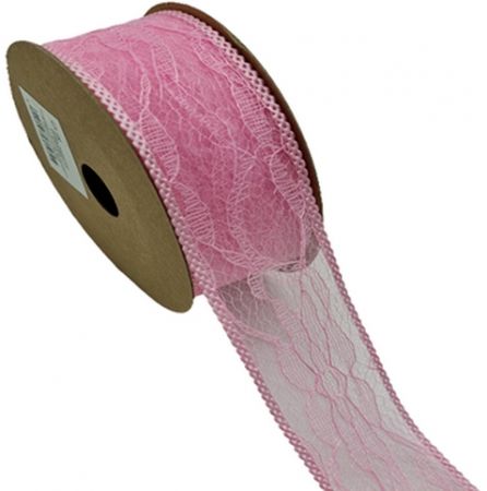 Dekorační stuha růžová 3,8 cm