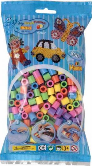 HAMA MAXI Zažehlovací korálky mix pastel. barev 500ks