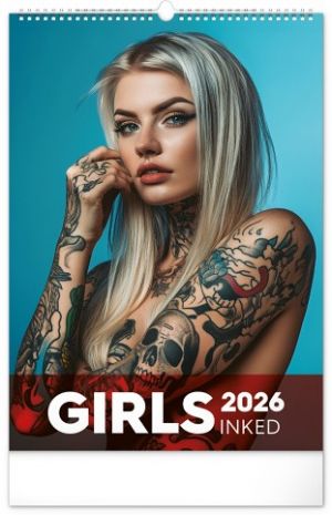 Kalendář nástěnný Inked Girls 2026, 33 x 46 cm / PGN-35513-L