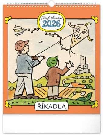 Kalendář nástěnný Josef Lada – Říkadla 2026, 30 x 34 cm / PGN-35744-L