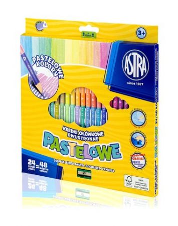 ASTRA pastelky TRIO 24/48 barev PASTEL