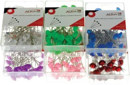 ALIGA špendlík diamant 9mm SPD54-NI 50ks, modrá