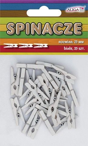 ALIGA količky SPIN-0592 25mm bíle 25ks