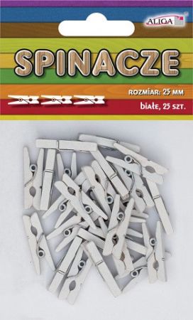 ALIGA količky SPIN-0592 25mm bíle 25ks