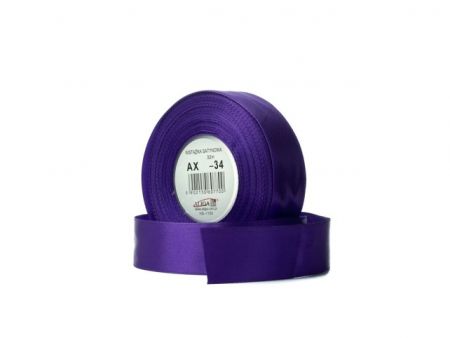ALIGA stuha 25/32m -34 fialová hladká