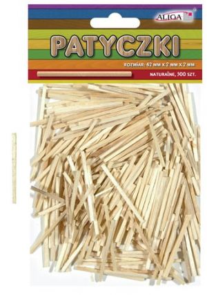 ALIGA dřívka PK-0166 natur 500ks