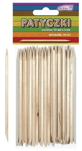 ALIGA dřívka PK-0203 50ks 115x4mm