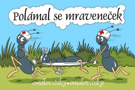 Omalovánky A5 LUX Polámal se mraveneček