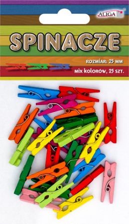 ALIGA količky SPIN-0547 25mm natur 25ks