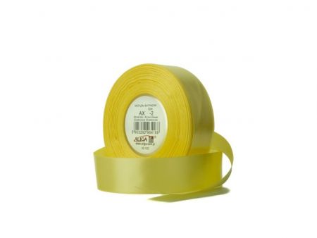 ALIGA stuha 6/32m -02 žlutá hladká /4/