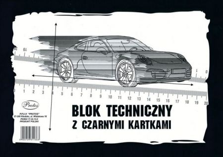 Skicák A4/8l černý PROTOS