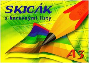 Skicák A3/10l 170g kolor mix KRESKA