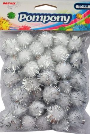 BREWIS bambule POM23 20mm 40ks MET stříb