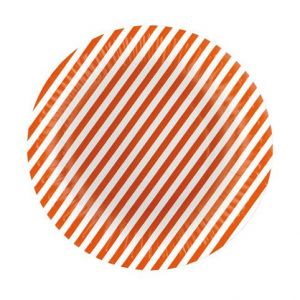 PAW talíř 18cm 10ks Stripes orange Eco