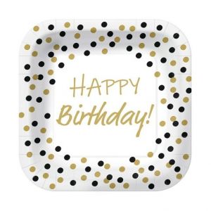 PAW talíř 23cm SQ 10ks Birthday Conf G-B