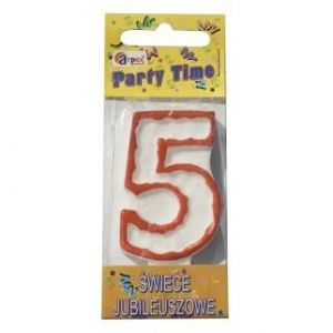 Svíčky dortové čísla 5 ARPEX