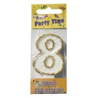 Svíčky dortové čísla 8 ARPEX