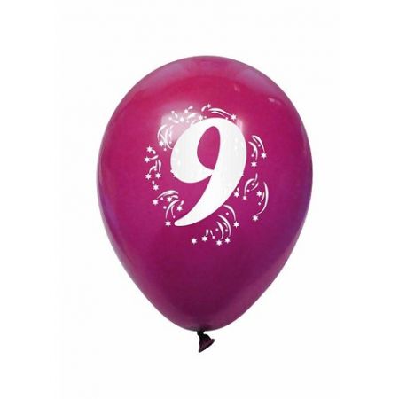 ARPEX balónek potisk &quot;9&quot; 3 ks K7967