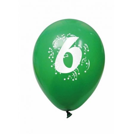 ARPEX balónek potisk "6" 3 ks K7936