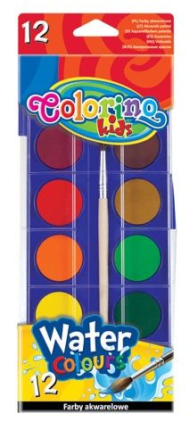 Colorino vodové barvy 12ks 28mm