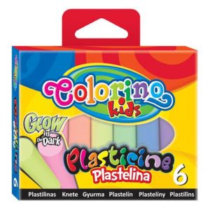 Colorino plastelina 6 barev Glow