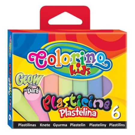 Colorino plastelina 6 barev Glow