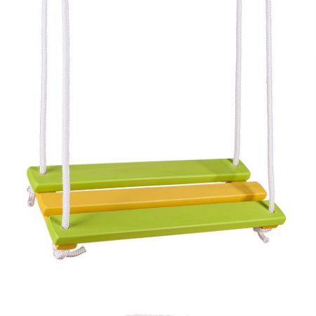 Houpací prkno dřevěné zeleno - žluté 46x19,5 cm