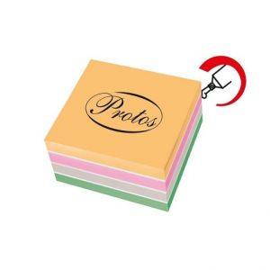 Kostka barevná lepená 84x84x35 Pastel