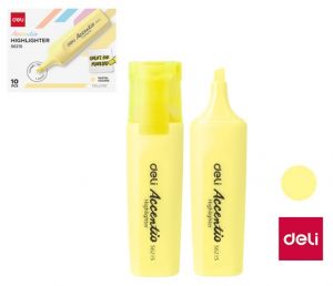 Zvýrazňovač DELI ES621S pastel žlutý