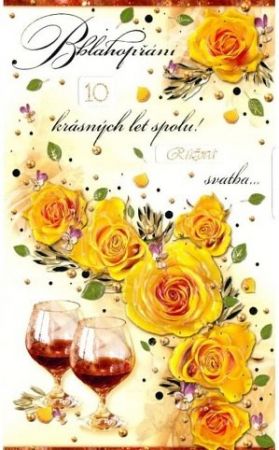 MEZUZA Přání " E " otočné svatební