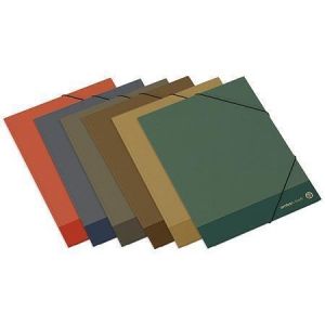 Desky s gumičkou "Kraft", mix barev, karton, A4, AMBAR 100203690010