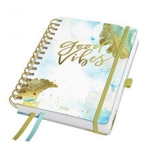 Spirálový diář "Jolie", Good Vibes, A5, týdenní, 2026, tvrdé desky, SIGEL J6606