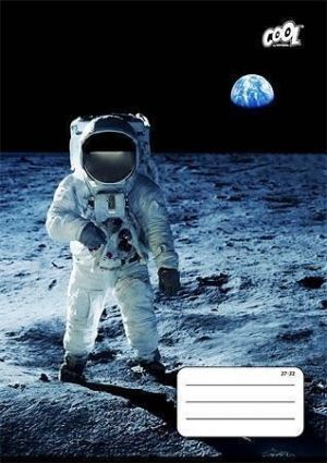 Sešit "Man on the Moon", 27-32, mix motivů, A5, čtverečkovaný, 32 listů, COOL BY VICTORIA