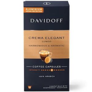 Kávové kapsle "Crema Elegant Lungo", 10 ks, DAVIDOFF 522672