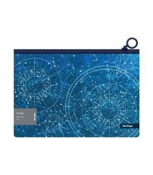 BERLINGO obálka A4+ PP zip Zodiac brokát /12/
