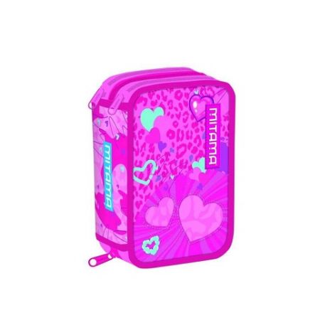 Penál plný &quot;Triplo&quot;, srdce, MITAMA 64868