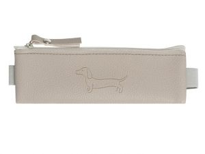 Penál etue mini s gumou na diář Sausage Dog gray 20x4cm