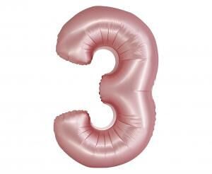 GD balónek fóliový 76cm "3" růžový