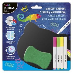 DRF KIDEA magnetická tabulka + fixy a houbička