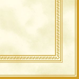 Ubrousky MAKI L (20ks) Cream &amp; Gold Frame