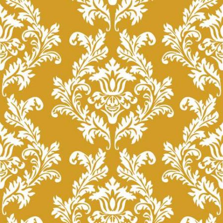 Ubrousky MAKI L (20ks) Gold &amp; White Wallpaper