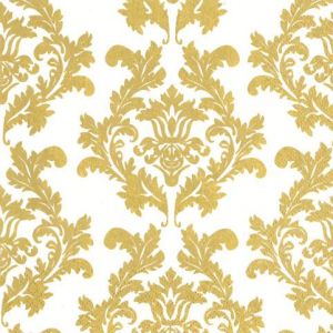 Ubrousky MAKI L (20ks) White &amp; Gold Wallpaper