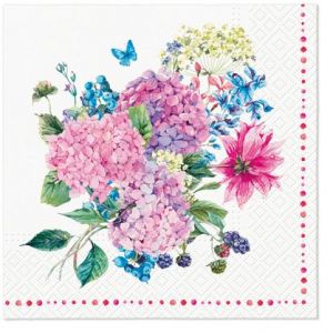 Ubrousky PAW TETE L (20ks) Hydrangea Bouquet