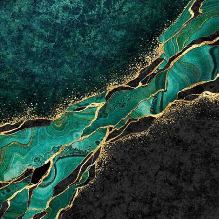 Ubrousky DAISY L (20ks) Malachite Marble