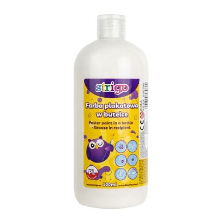 Temperová barva STRIGO 500 ml bílá