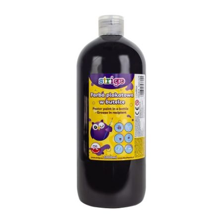 Temperová barva STRIGO 1000 ml - černá