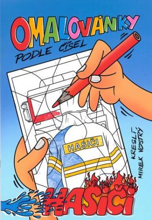 Omalovánky podle čísel A4 - Hasiči