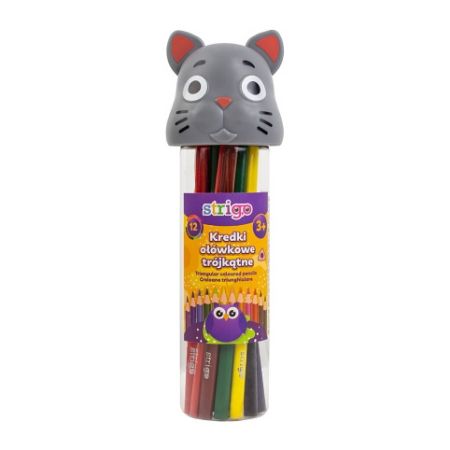 Pastelky STRIGO 12 barev KITTEN Trio