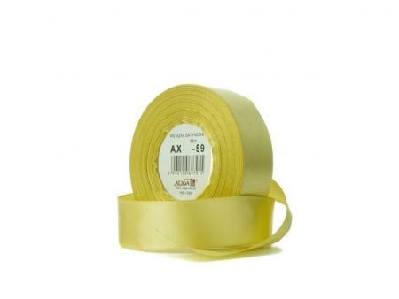 Atlasová stuha 06 mm tmavě krémová - 59